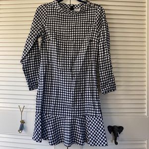 J crew - gingham mini dress, size XS